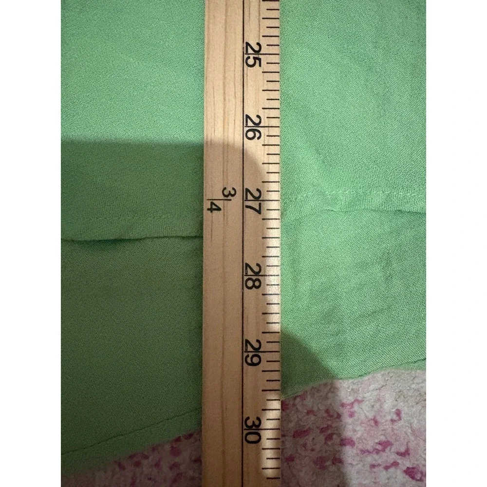 Ali Miles Womens Large Tunic Lime Green Cowl Neck 3/4 Sleeve Relaxed Fit Casual - Picture 5 of 7